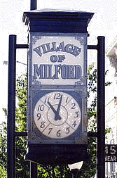 The Milford Clock picture of the downtown Milford Michigan clock